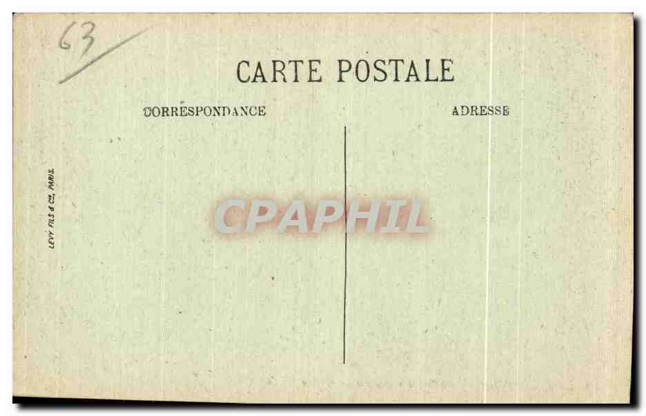 CPA Le Mont Dore chalets et villas vus du casino — Verso