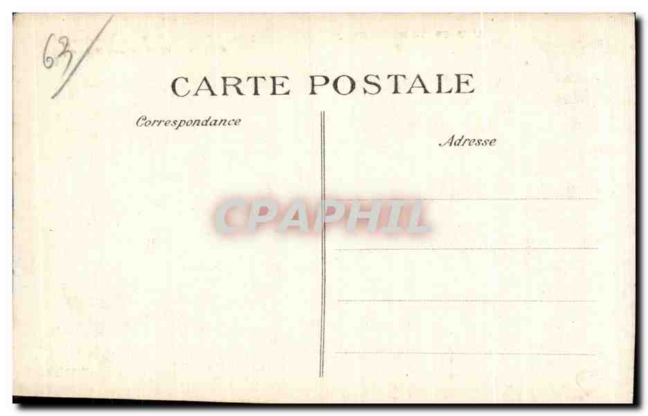 CPA Le Mont Dore Vue generale prise de la route de Latour d Auvergne — Verso