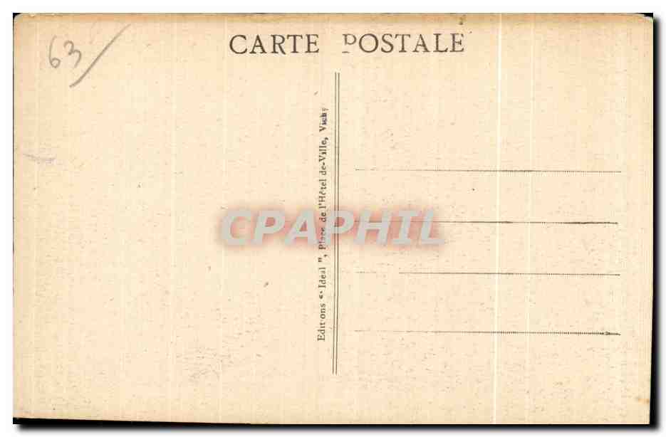 CPA Le Mont Dore Les lacets de la route de Bresse vus du chemin de la grande cascade — Rückseite
