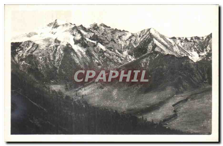 Montagnes enneigées — vue panoramique — CPAPHIL