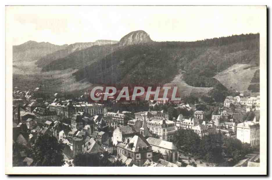 Vue aérienne de Bad Schandau — montagne en arrière-plan — éditeur CPAPHIL