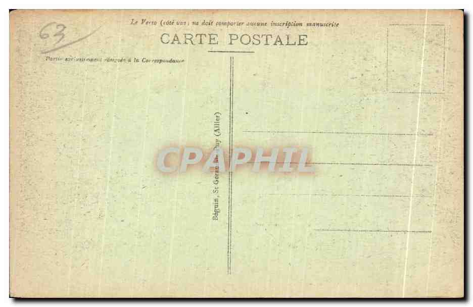 CPA Le Mont Dore  — Verso