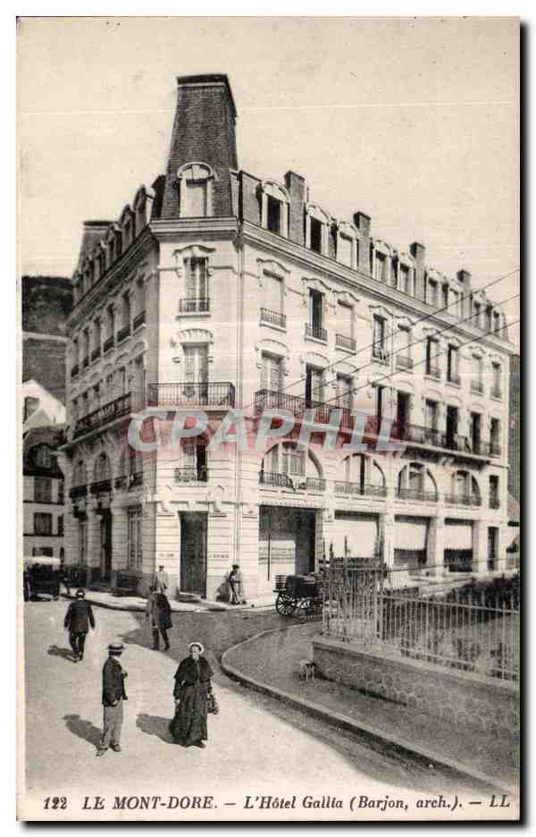 CPA Le Mont Dore L Hotel Gallia (Barjon arch)