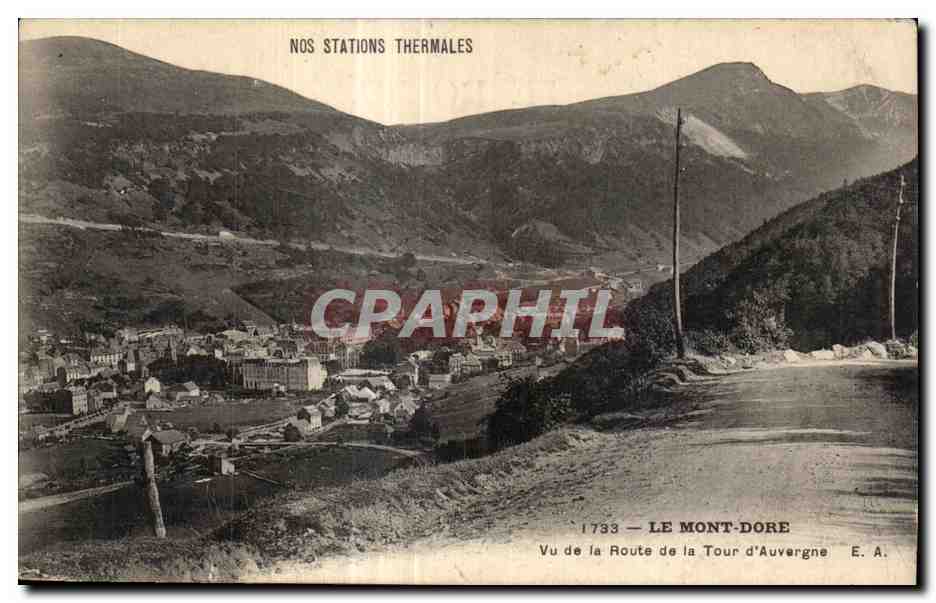 CPA LE MONT DORE Vu de Route de la Tour d Auvergne