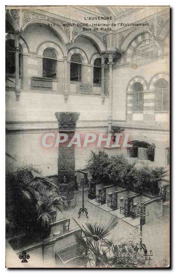 CPA Mont Dore Interieur de l Etablissement Bain de Pieds