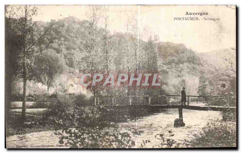 Pontautmur - Salmagne — Auvergne — éditeur Blanchet, receveur-buraliste