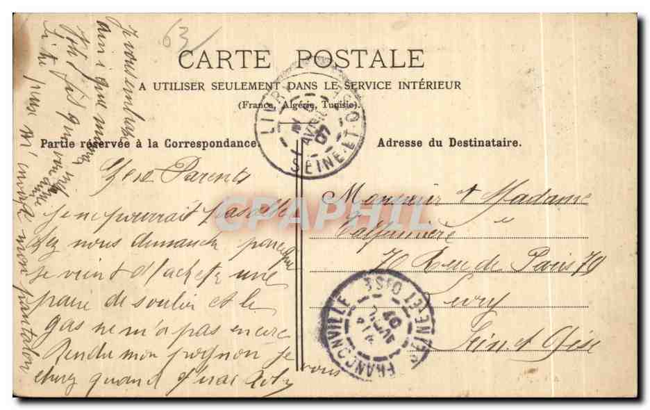 Royat-les-Bains — Source Saint-Mart. — A.G., phot. — N° 167 — Verso