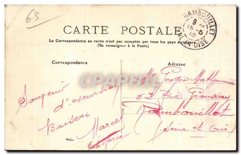 Royat - La Restauration et Le Parc - Vue prise du Viaduc - CPA — Rückseite