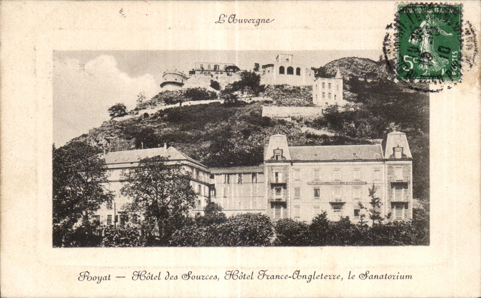 Royat - Hotel des Sources - CPA