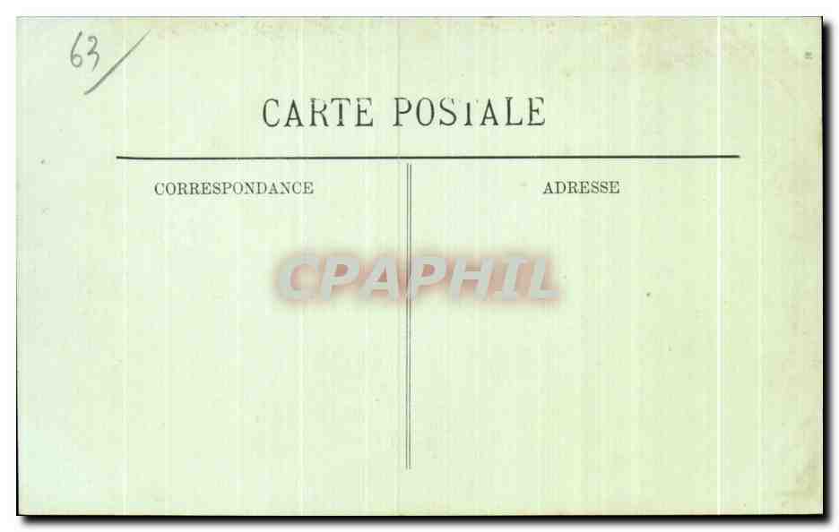 Royat les Bains - Vieille Rue - CPA  — Rückseite