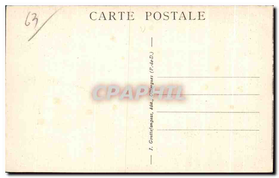 Royat - Terrasse du Casino — G. d'O. - n° 466 — Rückseite
