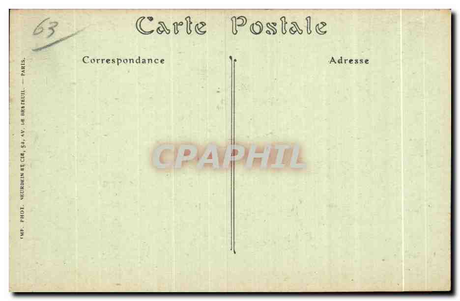 Royat les Bains - Le Village et le Puy de Dome - CPA  — Rückseite