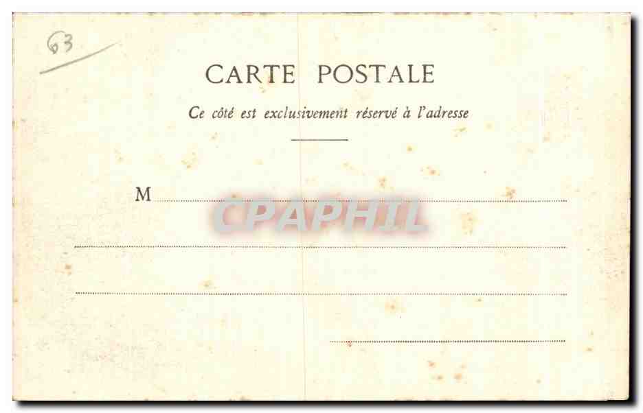 Royat les Bains - La Vieille Eglise - CPA  — Rückseite