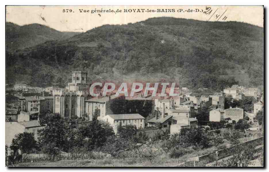 Royat les Bains - Vue Generale - CPA 