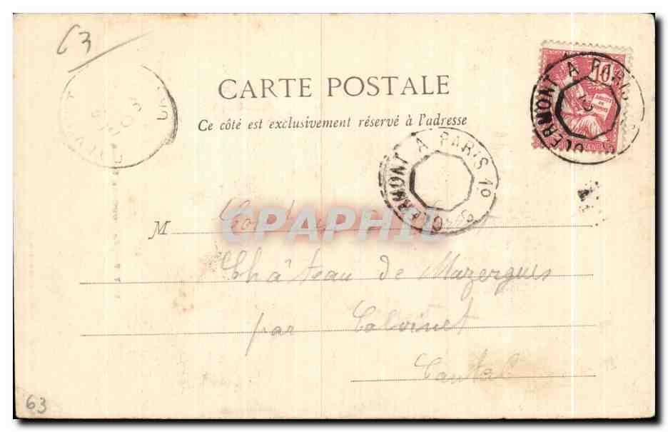 Royat les Bains - La Nouvelle Eglise - CPA  — Back