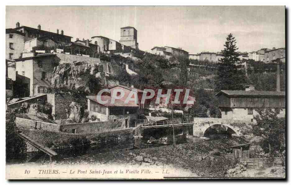 Thiers — Le Pont Saint-Jean et la Vieille Ville — I.L.