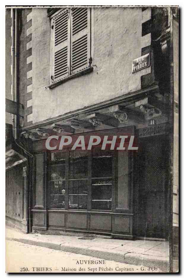 CPA Thiers Maison des Sept Peches Capitaux