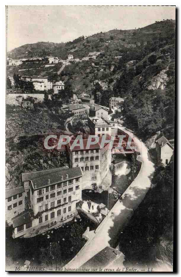 Thiers — Vue panoramique sur le creux de l'Enfer — LL. 16
