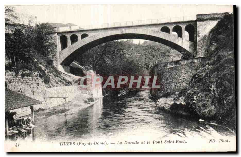 CPA Thiers (Puy de Dome) La Durolle el le Pont Saint Roch