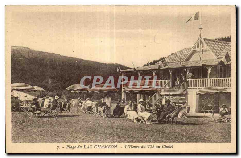 Plage du Lac Chambon — L'Heure du Thé au Chalet — CPHIL