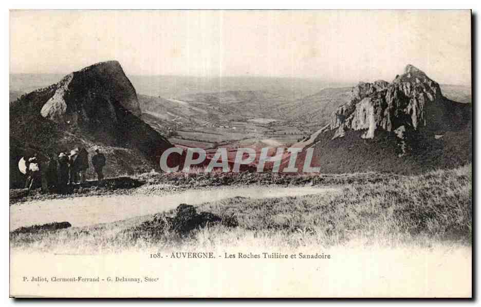 CPA Auvergne Les Roches Tuiliere et Sanadoire
