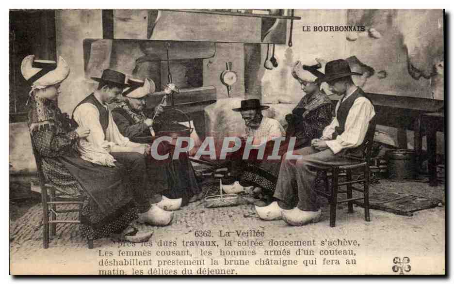 La Veillée — LE BOURBONNAIS — CPAPHIL 6362
