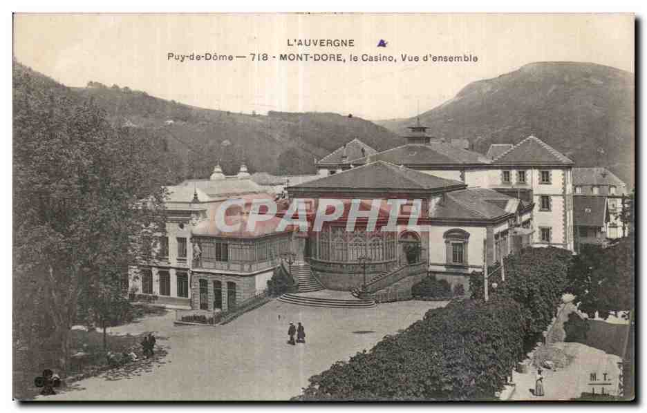 CPA L Auvergne Puy de Dome Mont Dore le Casino Vue d ensemble