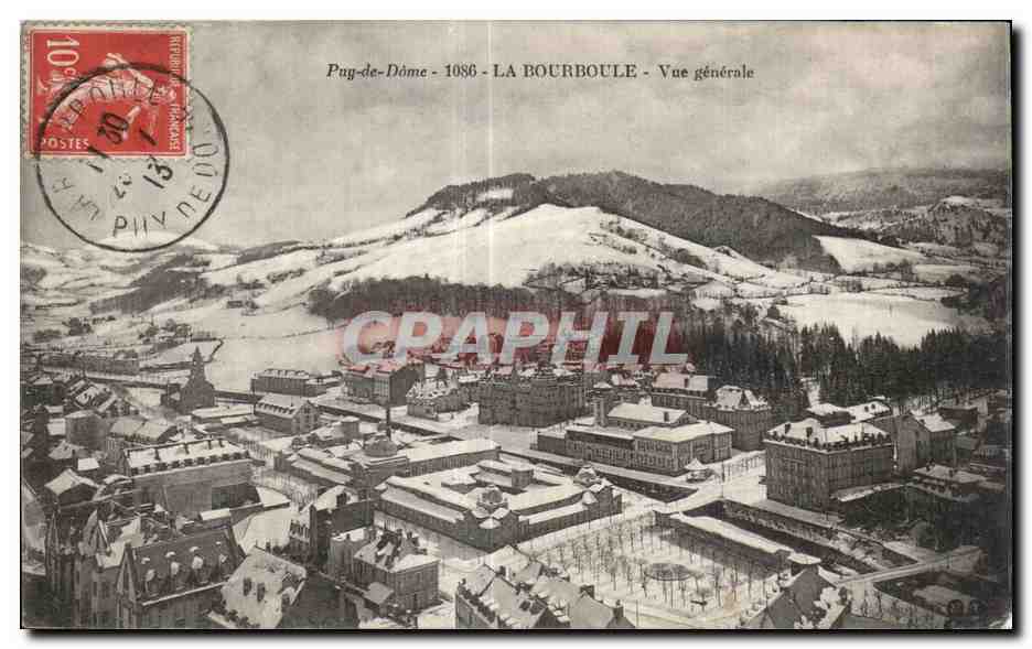 CPA La Bourboule sous la neige Vue generale Puy de Dome