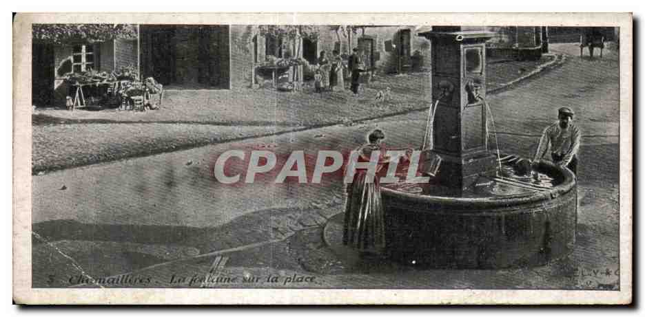 Chevaillères — La fontaine sur la place — Éditeur : L.V.-K. (n°5)