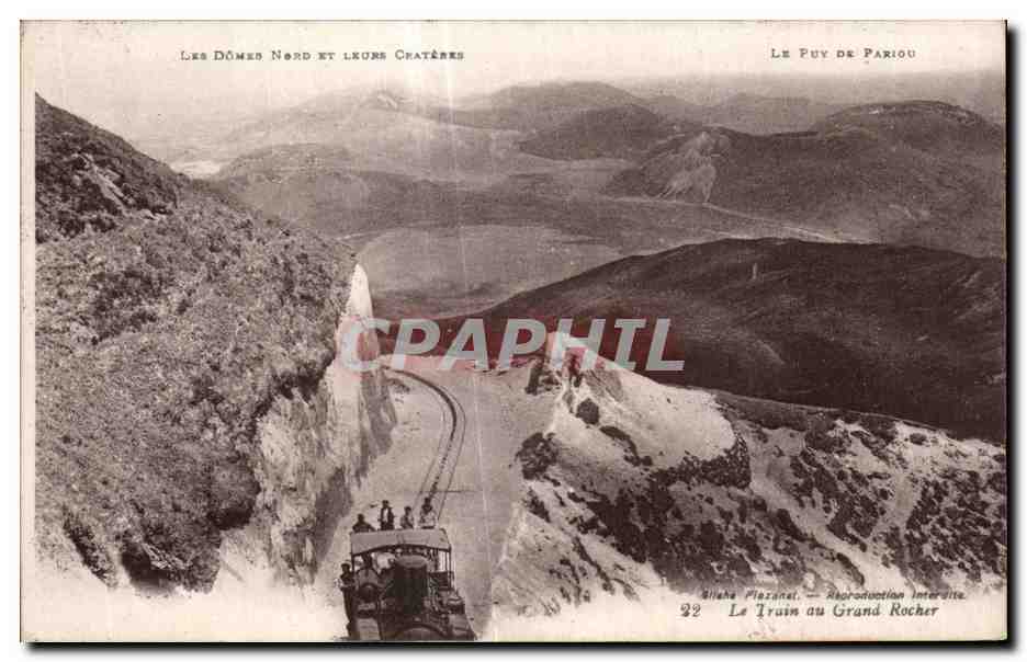 Le Train au Grand Rocher — Les Dômes Nord et Leons Cratères — Éditeur: Billebe Plazanet, n°22