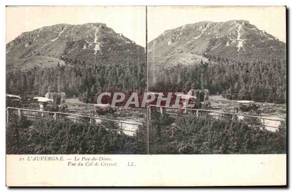 L'Auvergne — Le Puy-de-Dôme. Vue du Col de Ceyssat — LL.