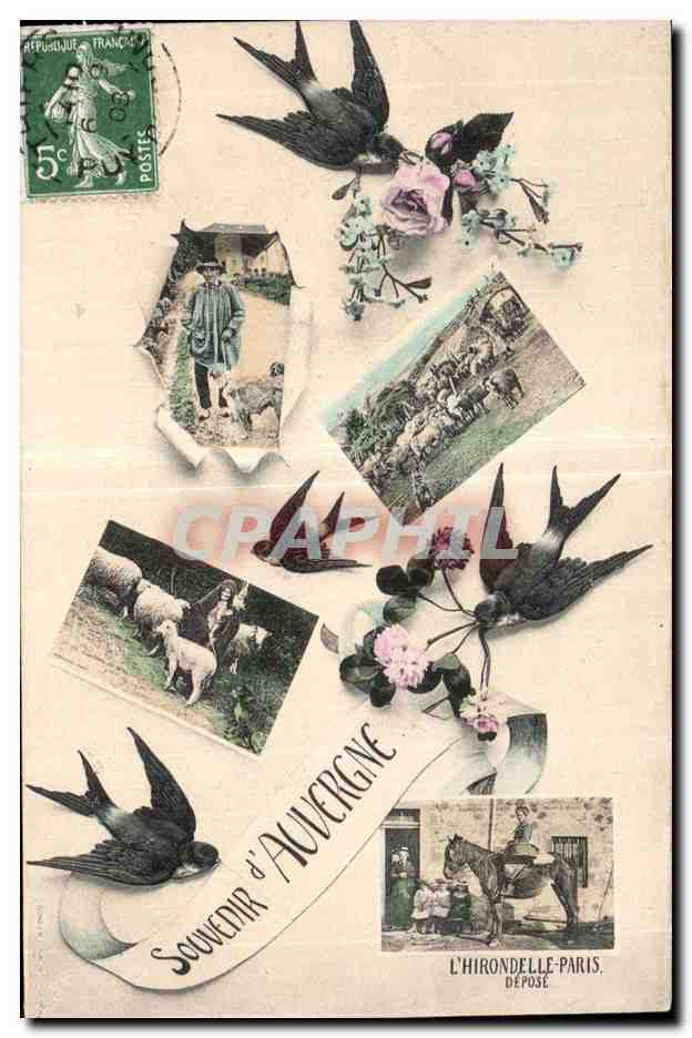 Souvenir d'Auvergne — L'Hirondelle-Paris, déposé
