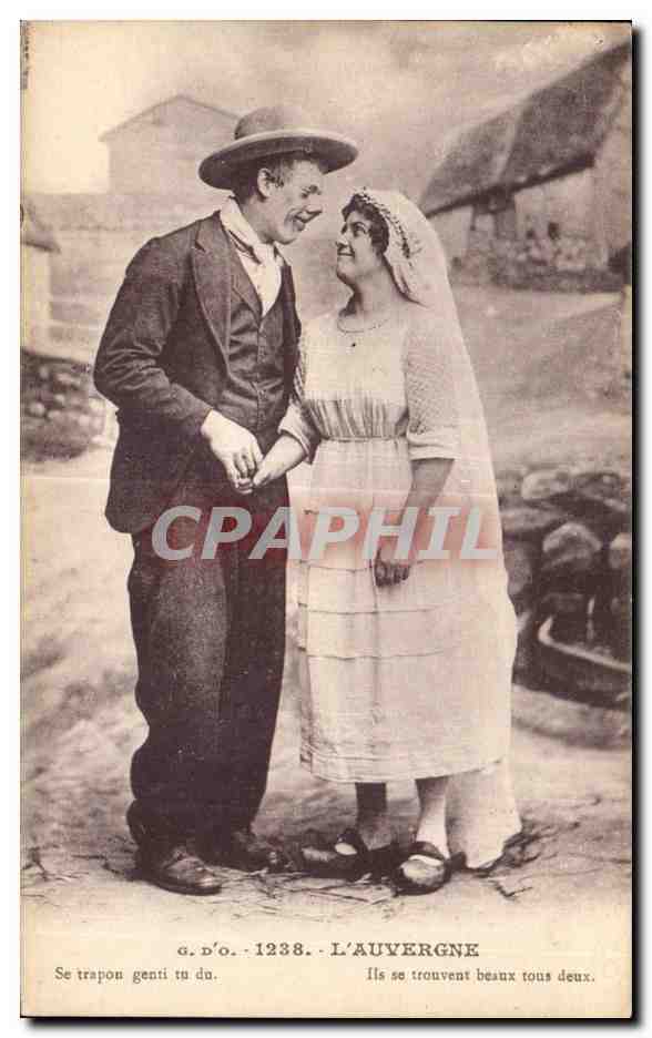 Un couple auvergnat — L'Auvergne — G. D'O. n°1238