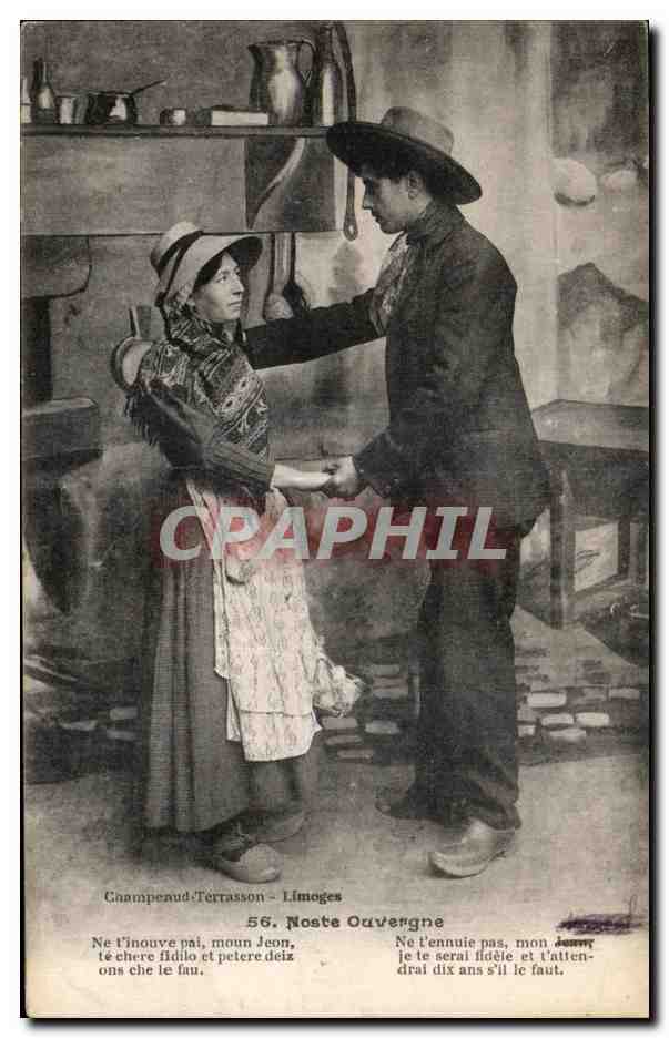 CPA Auvergne Terrasson Limoges Noste Ouvergne Folklore Costume