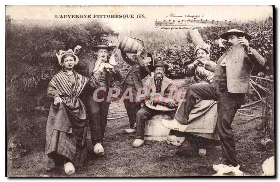 Scène de vie en Auvergne — L'Auvergne Pittoresque 166 — éditeur non visible