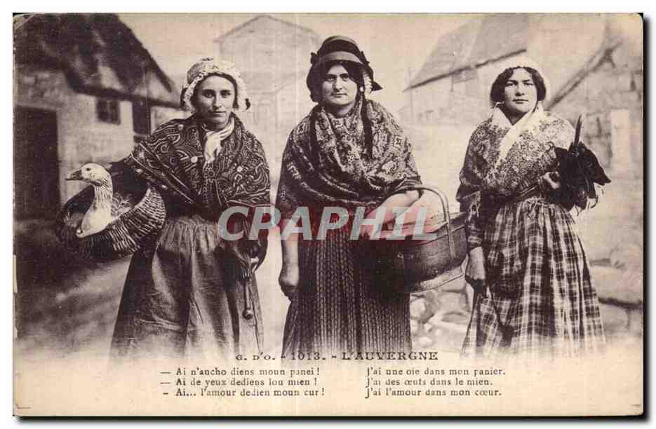 Trois femmes de l'Auvergne — 1913 — G. D'O.