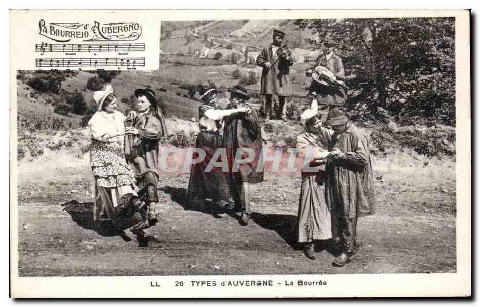 La Bourrée — Types d'Auvergne — LL 20