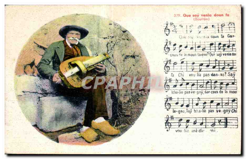 Musicien avec luth — Bourrée — éditeur non visible