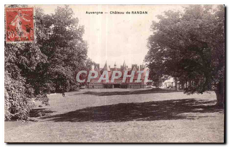 Auvergne — Schloss RANDAN — Antike Ansichtskarte