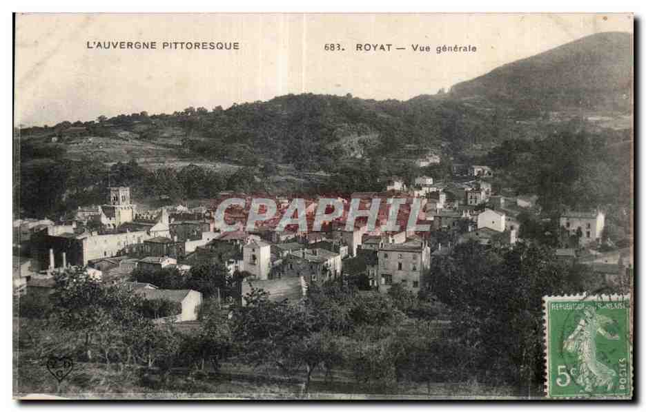 CPA L Auvergne Pittoresque Royat Vue generale