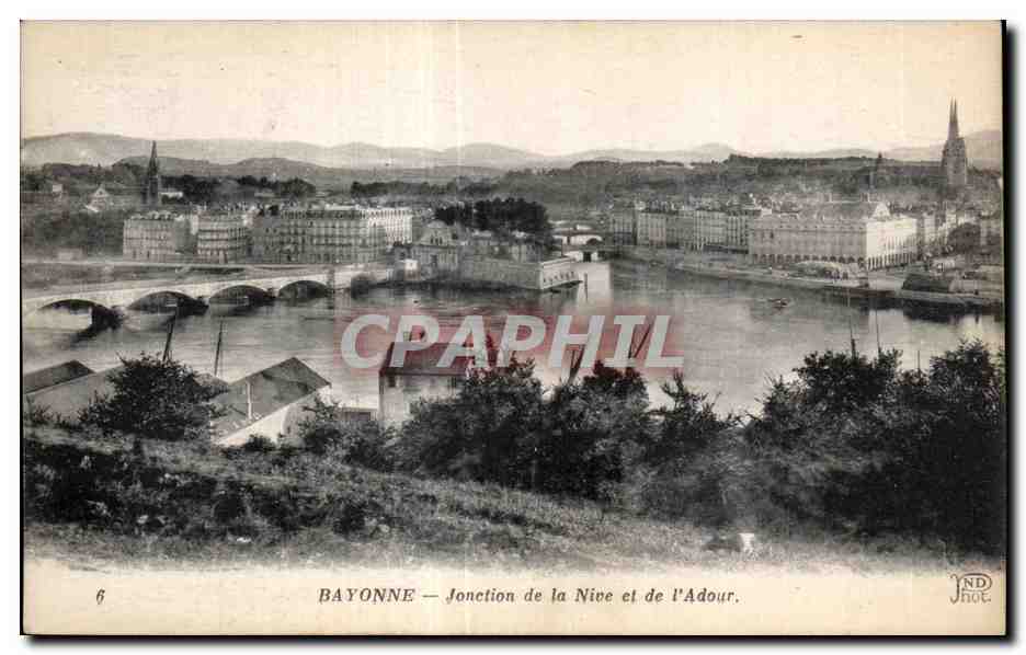 Bayonne — Verbindung der Nive und Adour — ND Phot.