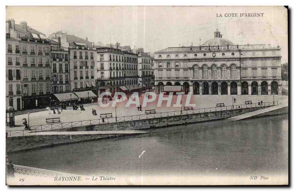 CPA La cote D Argent bayonne le Theatre