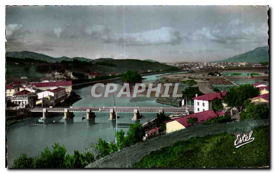 Estel — Vue du pont sur le fleuve — CPAPHIL