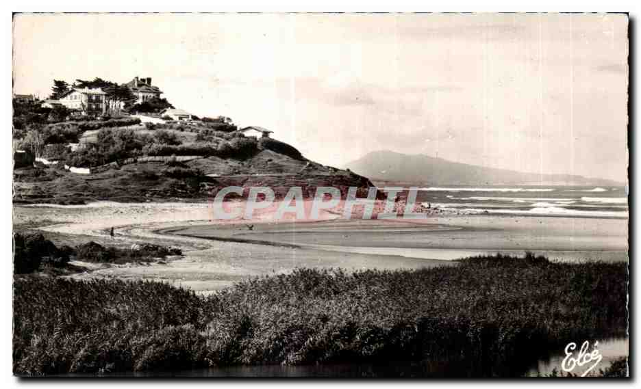 CPA Bidart (B P ) L Ouhnbin La Plage - Au fond 