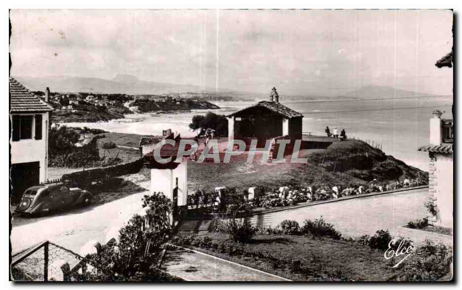 CPA Bidart (Basses-Pyrenees) La chapelle des Murins et la Plage au fond les