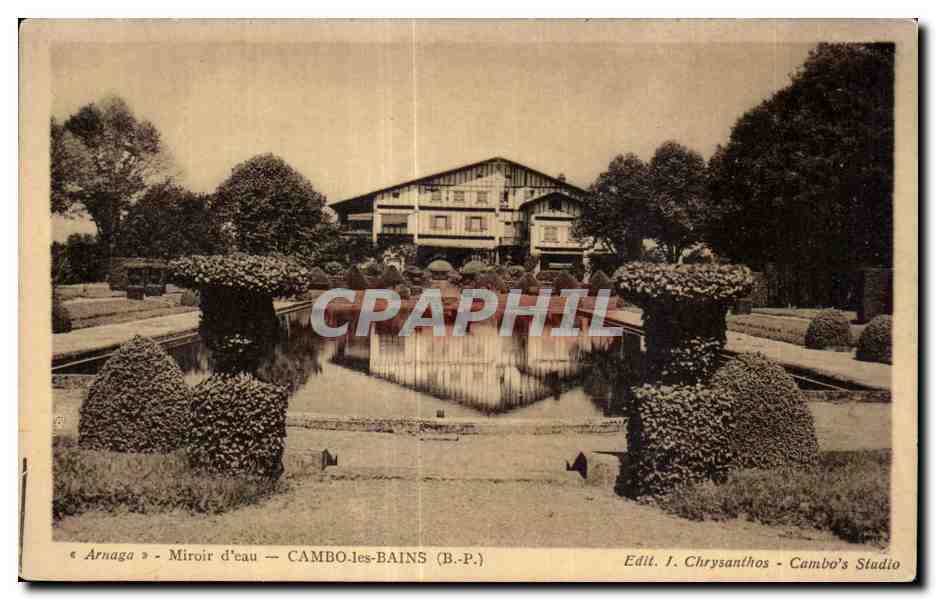 CPA Arnaga Miroir d eau cambo les bains (B P 0