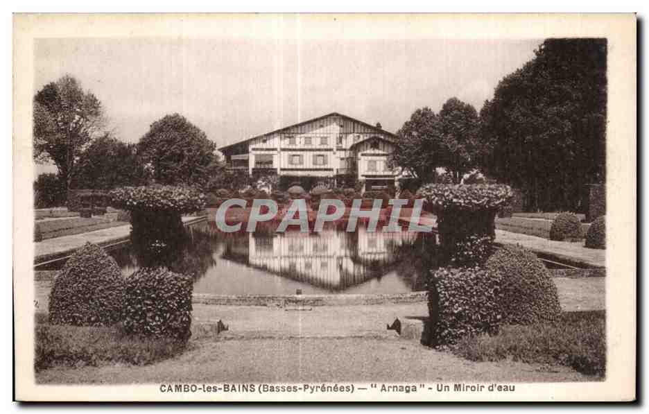 CPA Cambo les Bains (Basses Pyrenees) Arnaga Un Miroir d eau