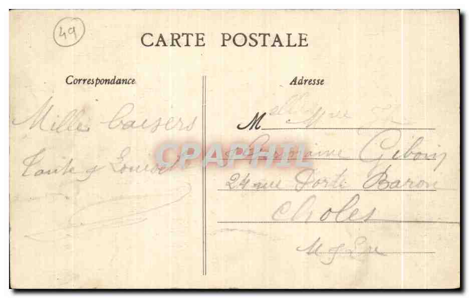 CPA Champtoceaux (m et L) Panerama de la Leire — Back