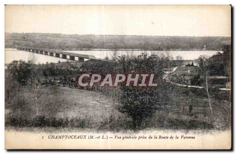 CPA Champtoceaux (m et L) Vue generale prise de la Route de la Varenne