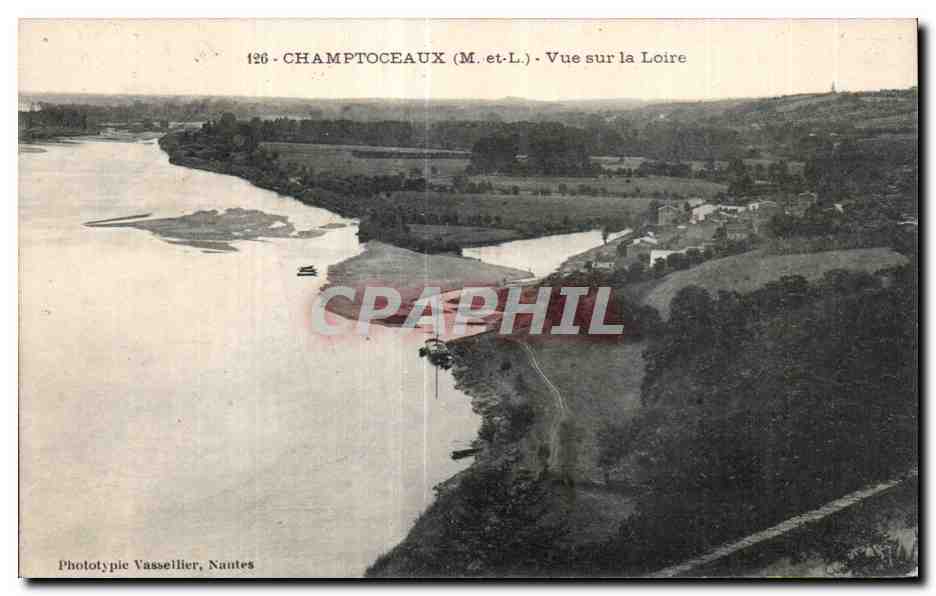 CPA Champtoceaux (m et L) Vue sur la Loire